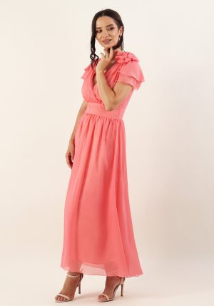 Rochie lunga piersica 36 1