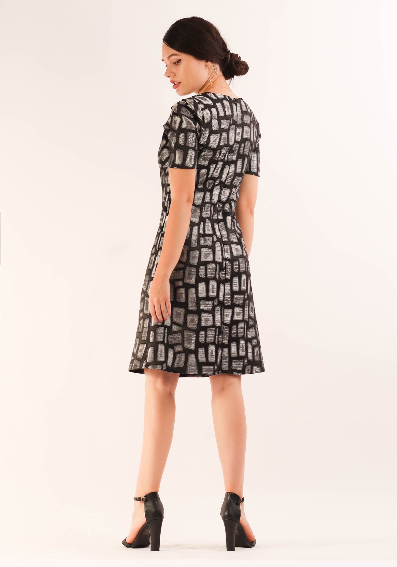 Rochie lejera argintiu 36 1