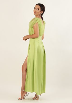 Rochie lunga lime 36 1