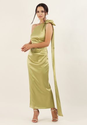 Rochie pe un umar lime 36 1