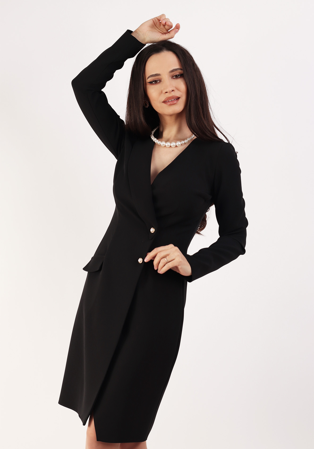 Rochie tip sacou Negru 36 1