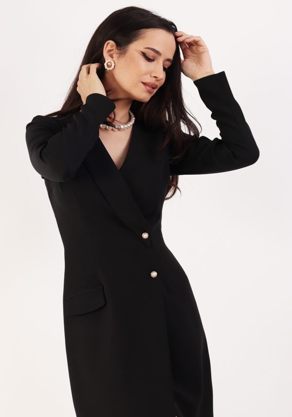 Rochie tip sacou Negru 36 4