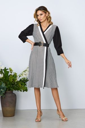 Rochie eleganta de zi Avril Bicolora 1