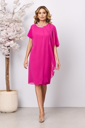 Rochie eleganta Noemia Ciclam 1