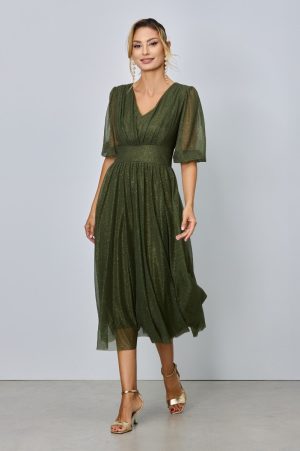 Rochie Nicolette Kaki 1