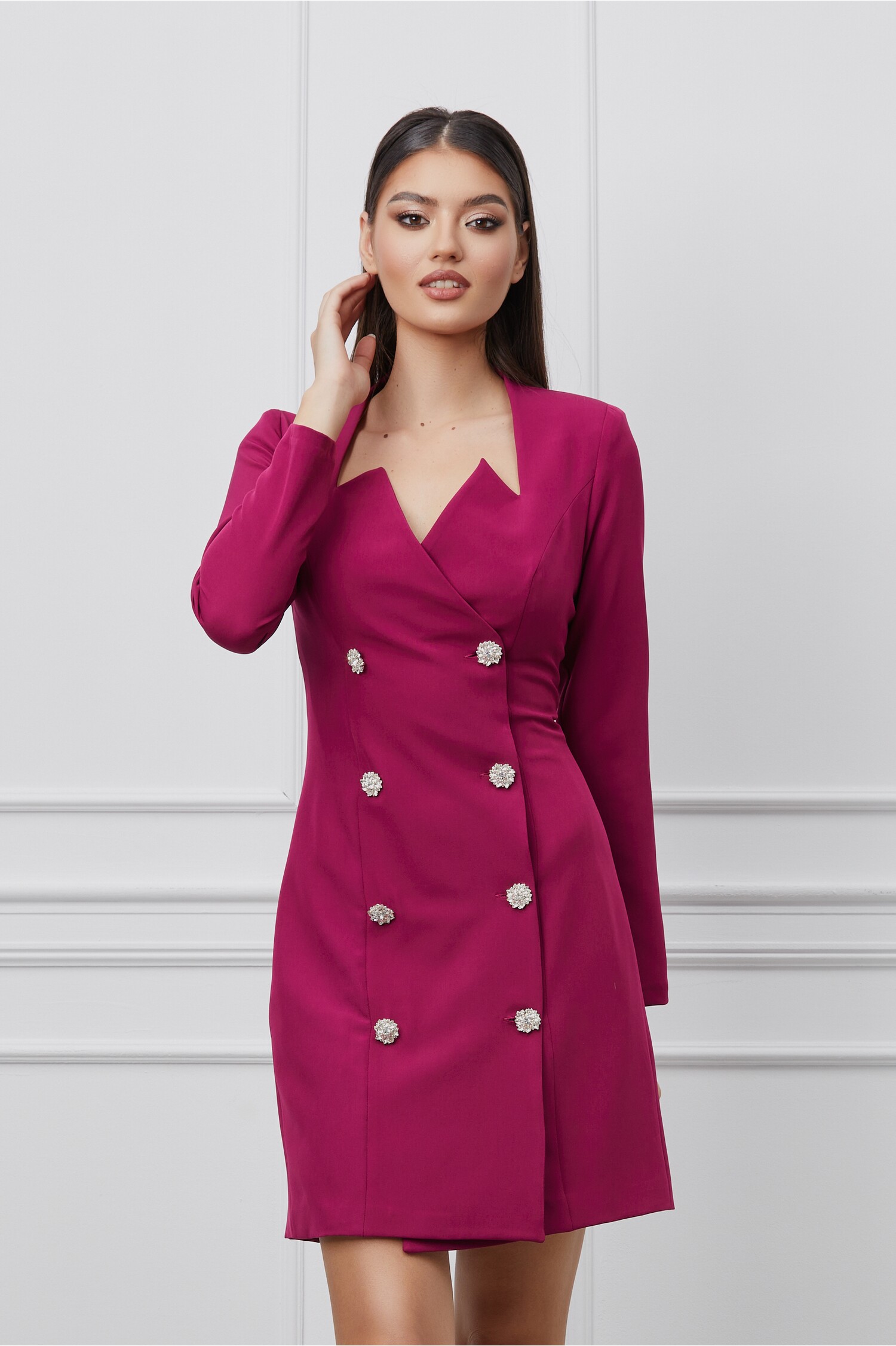 Rochie MBG magenta tip sacou 1