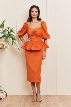 Rochie Karla Orange 1