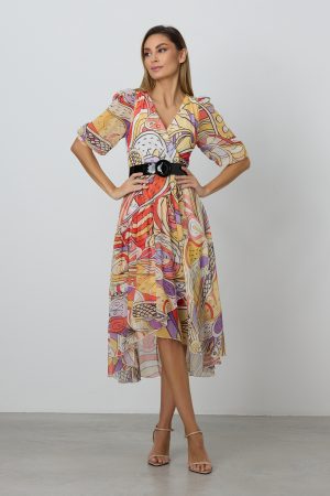 Rochie Linda Galben Multi 1
