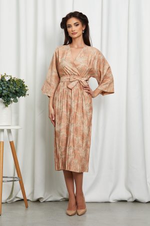 Rochie Nyrra Orange Floral 1