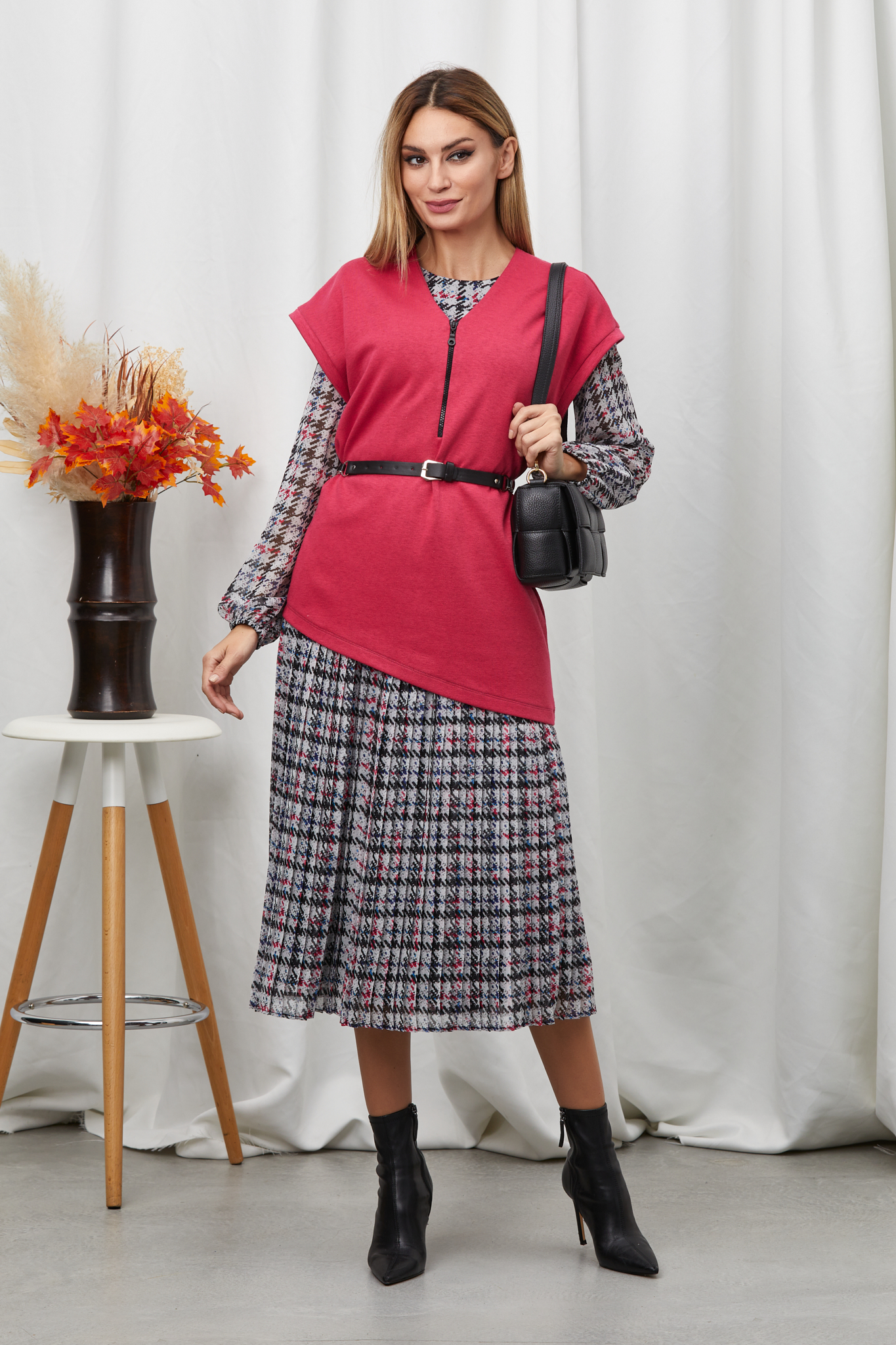 Rochie Ranya Ciclam 1