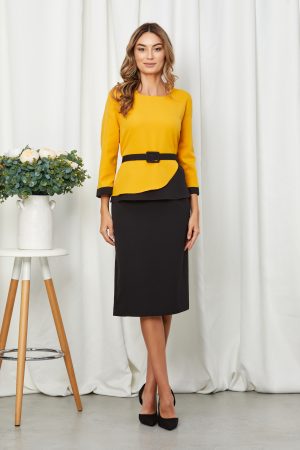 Rochie Priya Galben Mustar 1