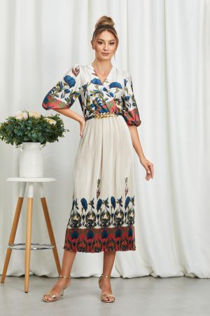 Rochie Louise Albastru Floral 1