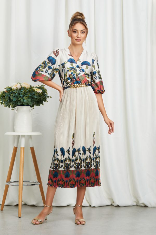 Rochie Louise Albastru Floral 1