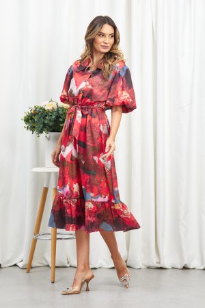 Rochie Eliza Rosu Multi 1