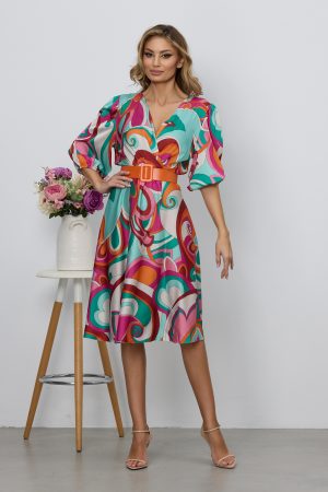 Rochie Glenda Roz Multi 1