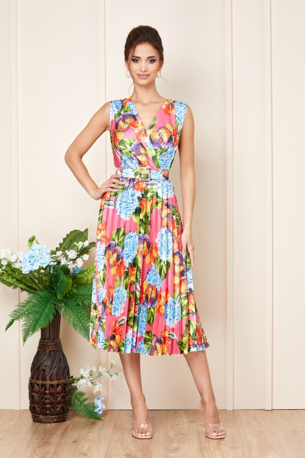 Rochie Simone Roz Multicolora 1