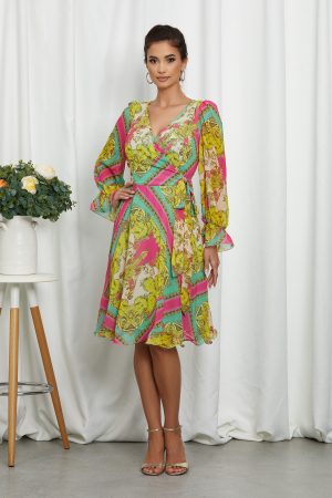 Rochie Simine Galben Multi 1