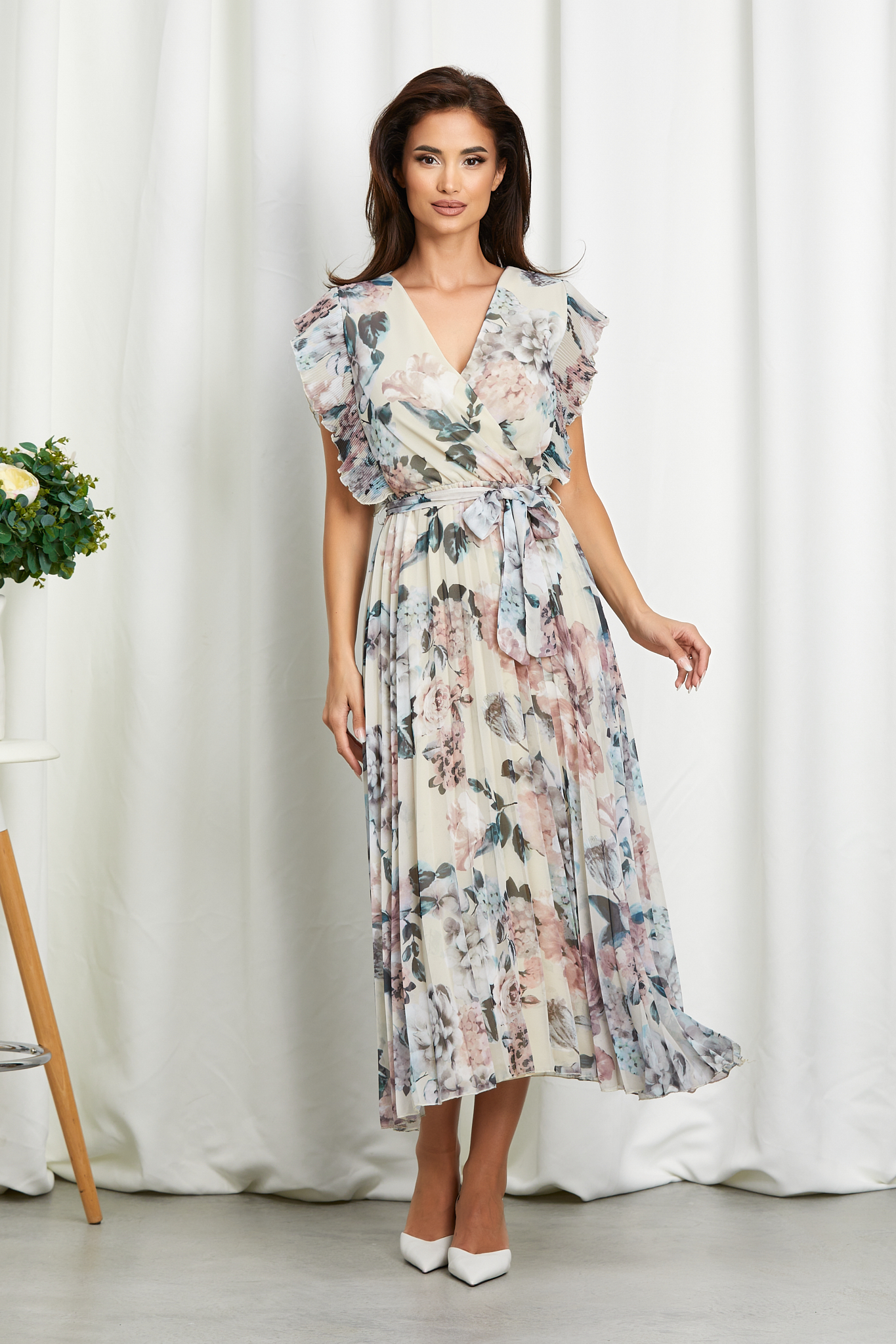 Rochie Judy Nude Floral 1
