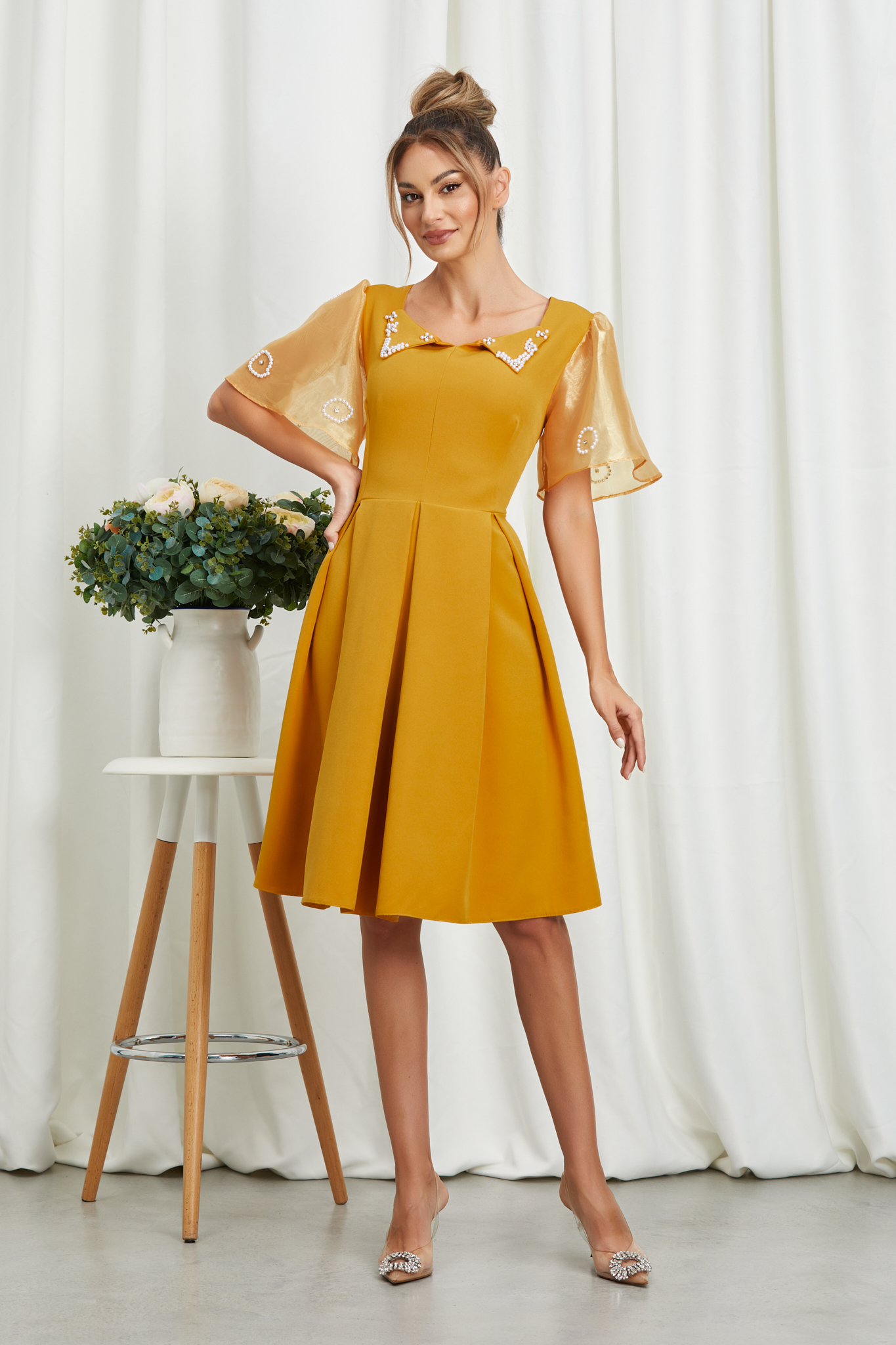 Rochie Harra Galben Mustar 1
