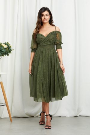 Rochie Rosalinda Kaki 1