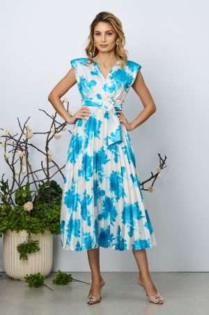 Rochie Carmen Bleu Floral 1