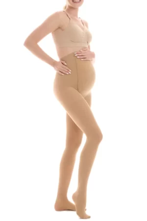 Dres gravida Materity Vizone din lycra bej 20 DEN