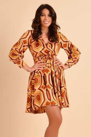 Rochie scurta cu imprimeu Atmosphere