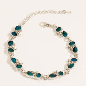 Bratara cu scoica naturala paua shell cu forme de pisicute