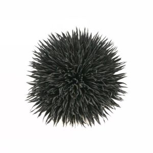 Brosa dama floare volumetrica bej neagra