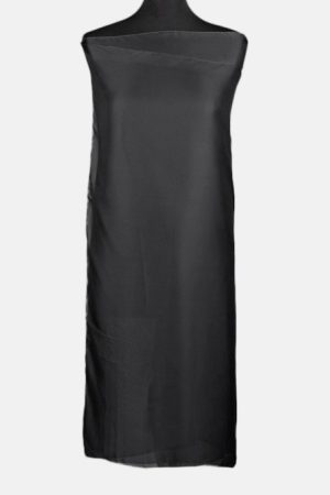 Esarfa dreptunghiulara neagra, din matase