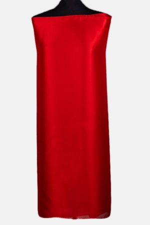 Esarfa dreptunghiulara rosie, amestec matase si vascoza